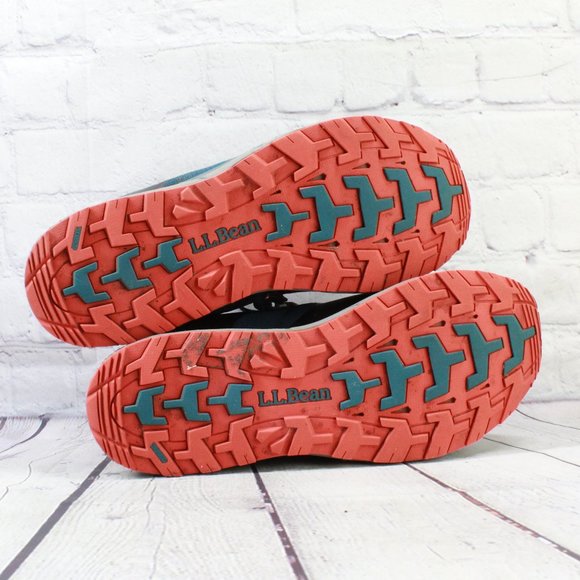 LL BEAN North Peak Blue Sneakers Waterproof Hiking Trail Shoes Size 9.5 M - Picture 15 of 16